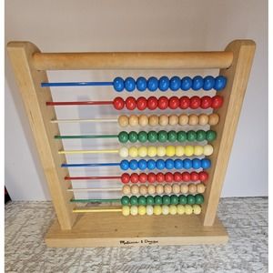 Melissa & Doug Colorful Wooden Abacus For‎ Learning Math